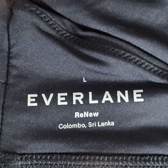 NEW Everlane ReNew Large Black  Bralette Stretch Adjustable Straps Sporty Casual - Picture 2 of 11